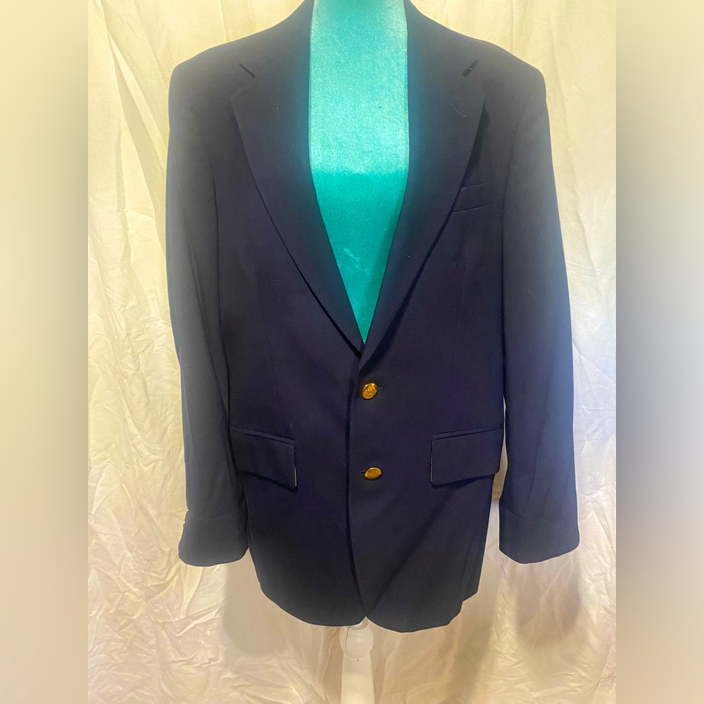 Hunt valley: vintage navy wool blazer